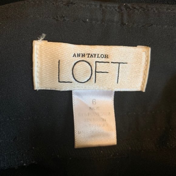 Ann Taylor LOFT Black Dress Pants Size 6 - Picture 7 of 7